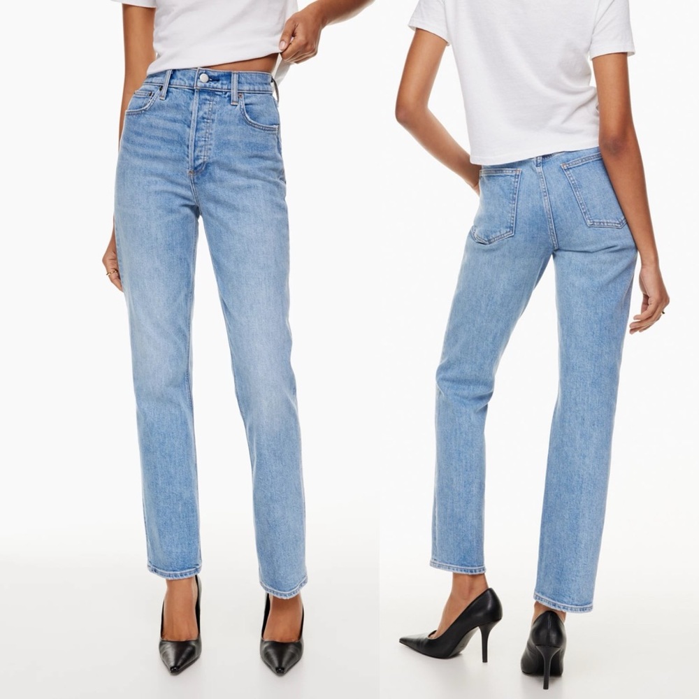 Aritzia Denim Forum | The Arlo High Rise Straight 28L Sz: 25